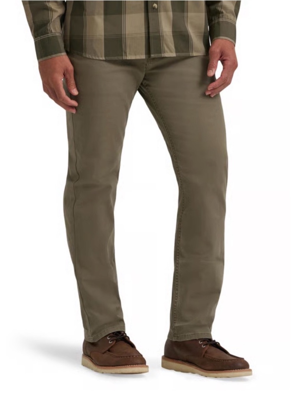 Wrangler Authentics Men's Regular Fit Comfort Flex Waist Jean, Stone Grey 38x30
